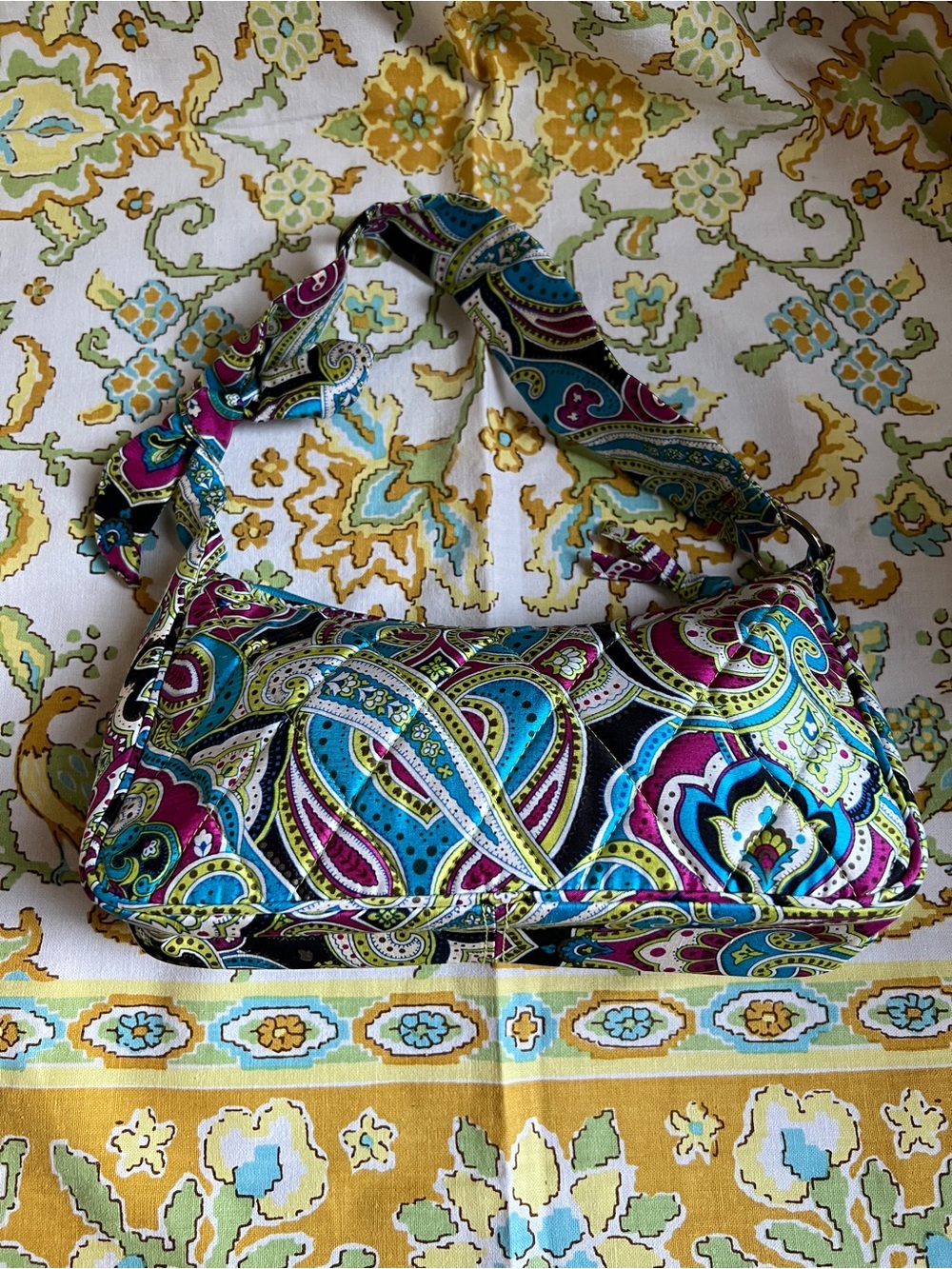 Vera Bradley Silk Zoe  Quilted Crossbody Bag